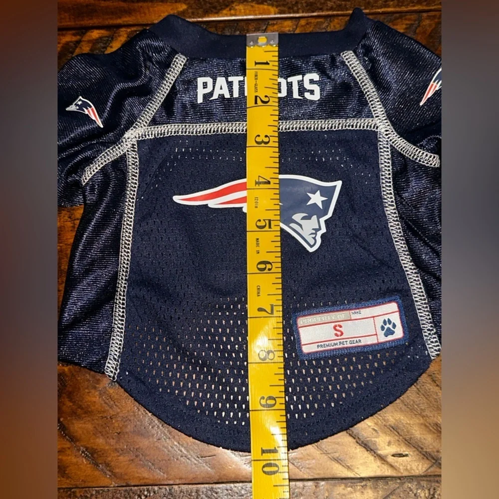 NEW Little Earth Patriots Navy Blue Dog Jersey Sz Small